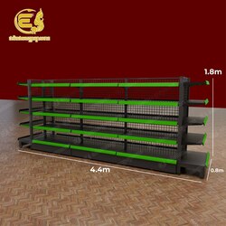 ឈុតកណ្តាលហាង(L1 + T3+L1) -សញ្ញាក្បាលនាគ-(ខ្នងសំណាញ់) 4.4m * 0.8m * 1.8m 5 Layers