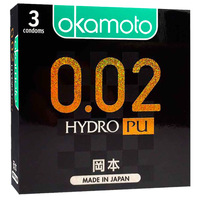 Okamoto 0.02 Hydro PU - 3condoms