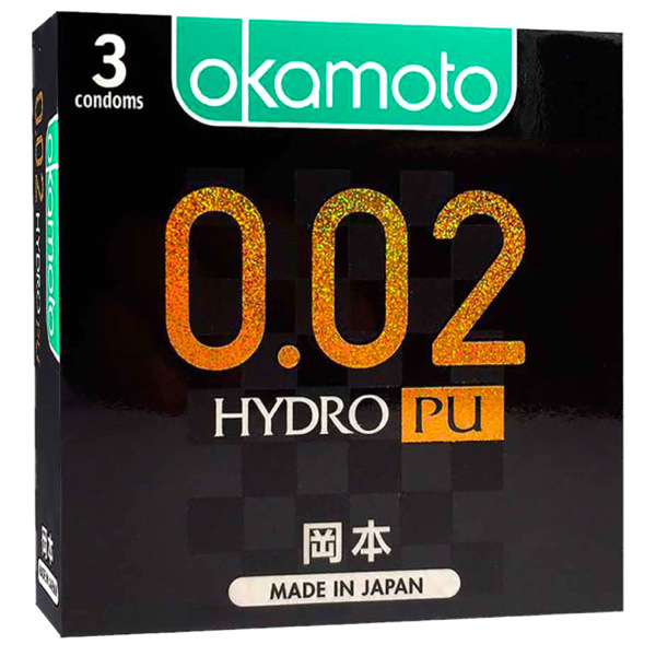 Okamoto 0.02 Hydro PU - 3condoms