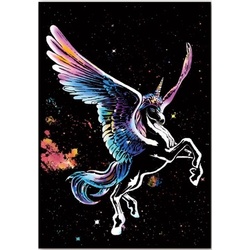 🇹🇭 Scraping Art A3 Size Color Scratching Decorative Picture 