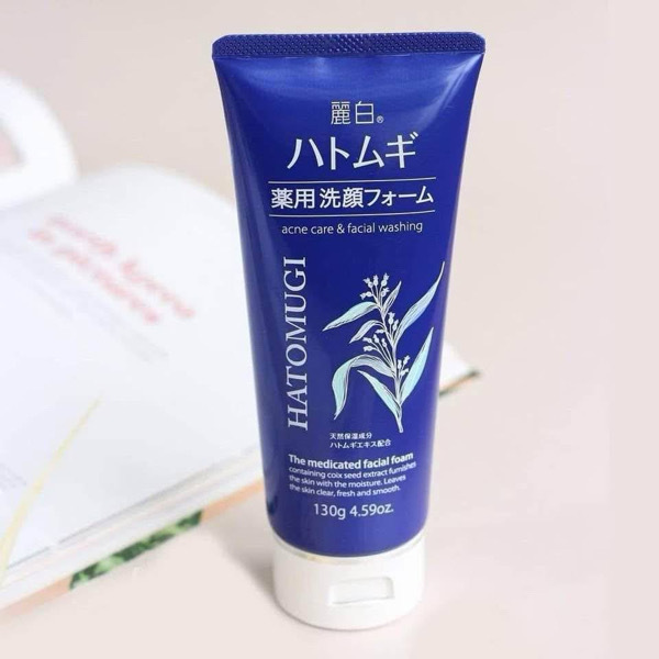 Hatomugi the medicated Facial foam [ acne Carw & facial washing ]