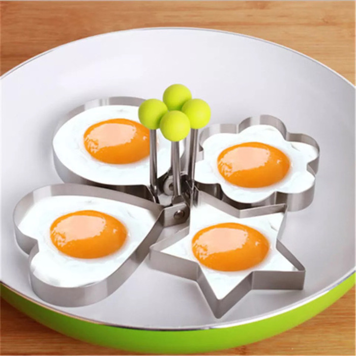 5PCS Stainless Steal Egg Mold