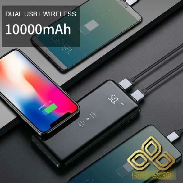 PowerBank 10,000 mAh មាន សាកឥតខ្សែ