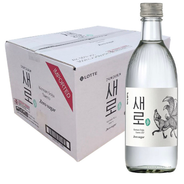 Korean Soju Searo (Zero Sugar) 360ml - 1Case 