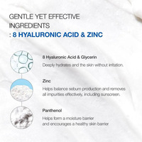 Anua 8 Hyaluronic Acid hydrating gentle foaming cleansing 