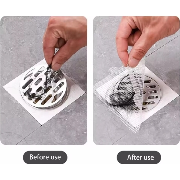 ស្បៃបិទការពារកាកសំណល់ | 10pcs Hair Drain Catcher