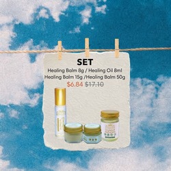 🔥Set - Healing Oil 8ml + Healing Balm 8g + Healing Balm 15g + Healing Balm 50g