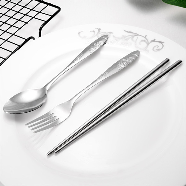 Travel Tableware Set Stainless Steel