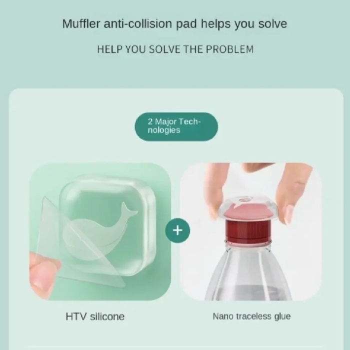 2pcs Silicone Door Stopper 