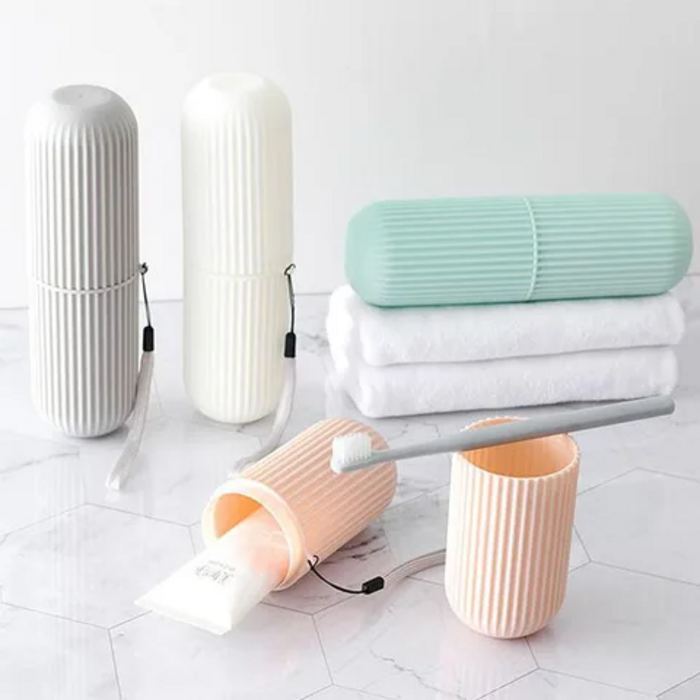 2PCS Toothpaste Toothbrush Protect Holder Case