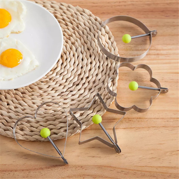 5PCS Stainless Steal Egg Mold