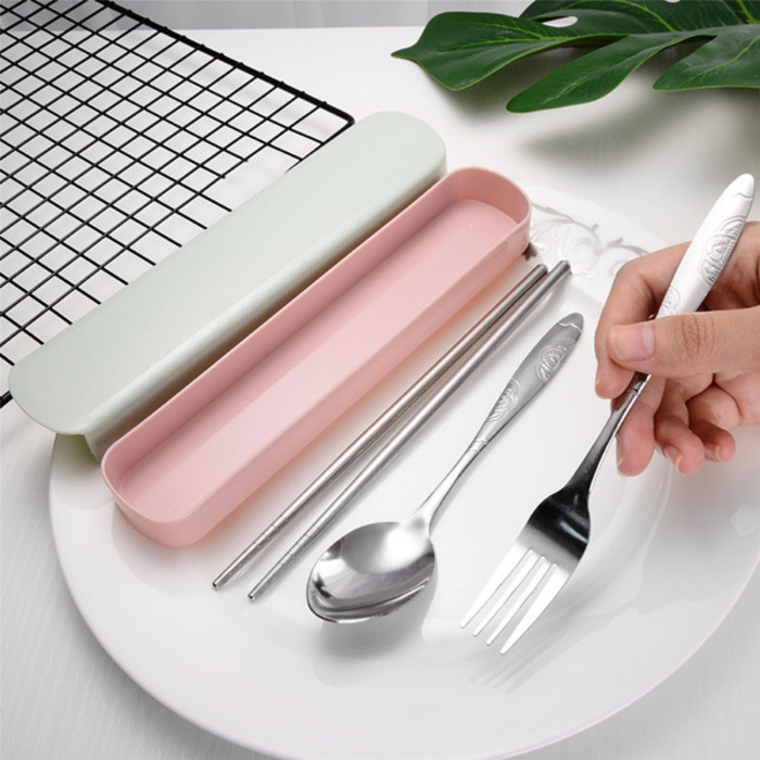 Travel Tableware Set Stainless Steel
