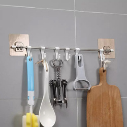 Kitchen Organizer Track Wall Hooks