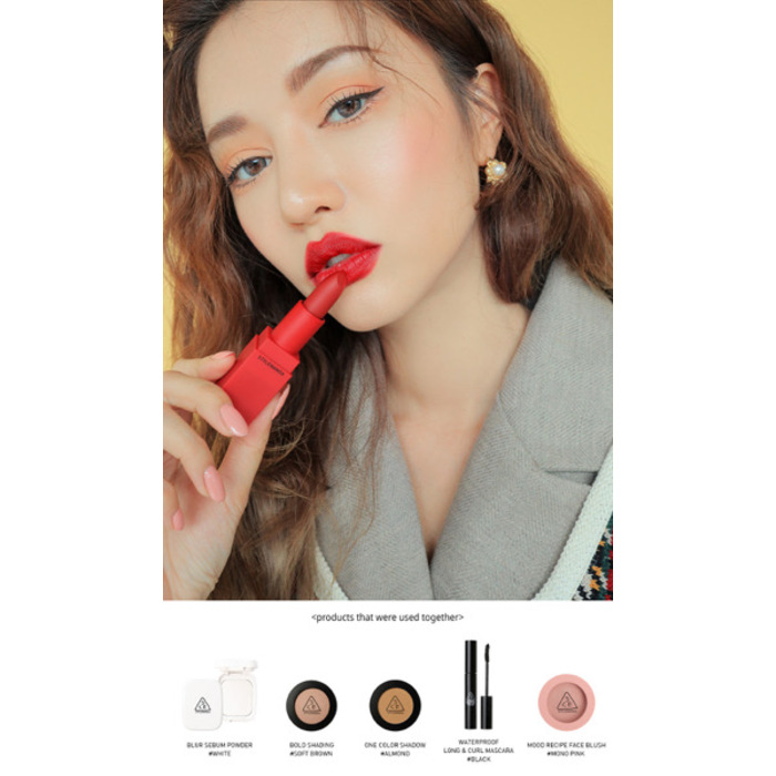 ក្រែមលាបមាត់ 3CE Red Recipe Matte Lip Color - 213 FIG