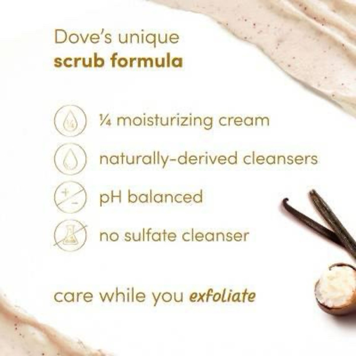 [Dove]Vanilla Sugar & Shea Butter Body Scrub 