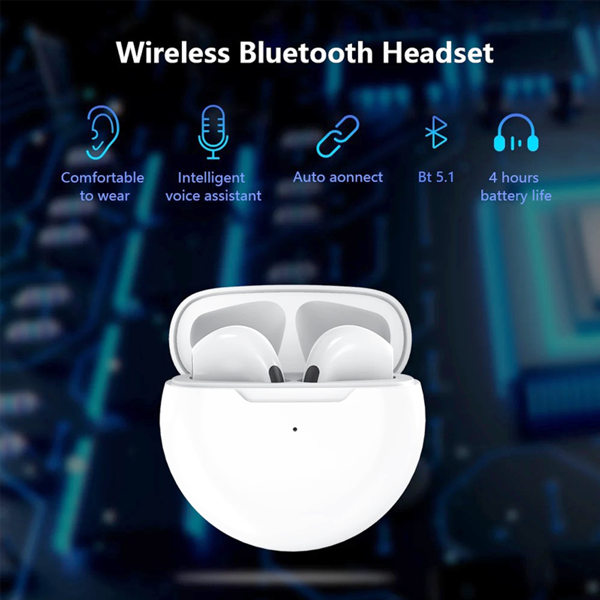 Wireless Earbuds Pro 6 - White