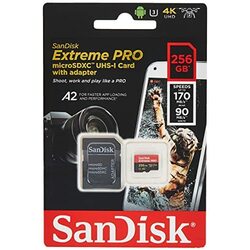 SanDisk Extreme Pro Micro SDXC UHS-I Card With Adapter 256GB
