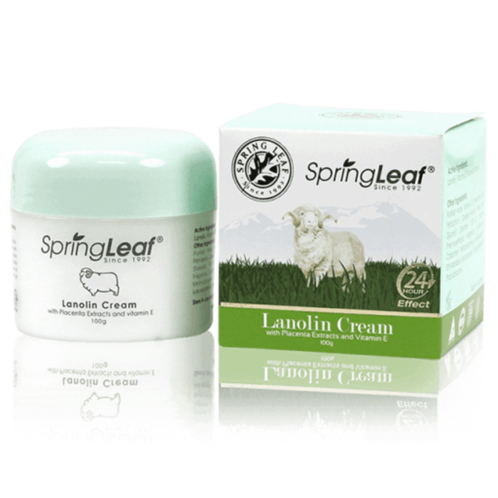 Spring Leaf Lanolin Cream with Placenta Extract and Vitamin E 100g.