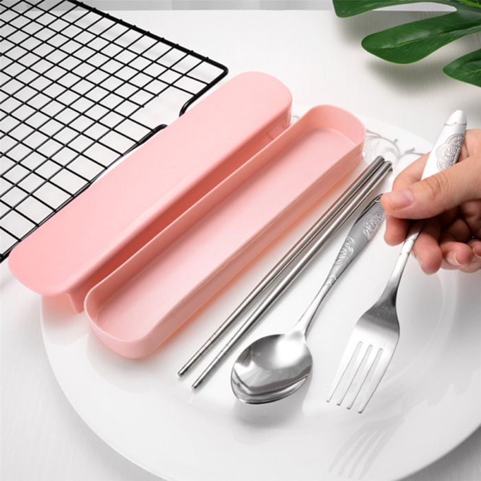 Travel Tableware Set Stainless Steel