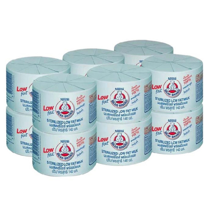 NESTLE Low Fat Milk - 12 Cans