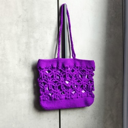 Handmade Crochet Floral Bag