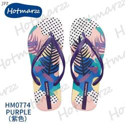 Hotmarzz Art Style Purple Flip Flop 