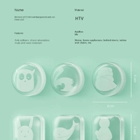 2pcs Silicone Door Stopper 