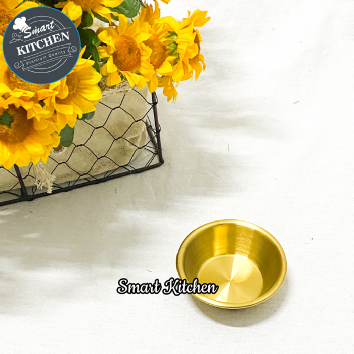 Round Sauce Plate - Gold