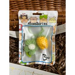  Tulip + Puff bag charm បន្តោងចងកាបូបទូលីប+ផ្កាប៉ោង