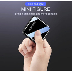 Mini Power Bank LED Screen Black