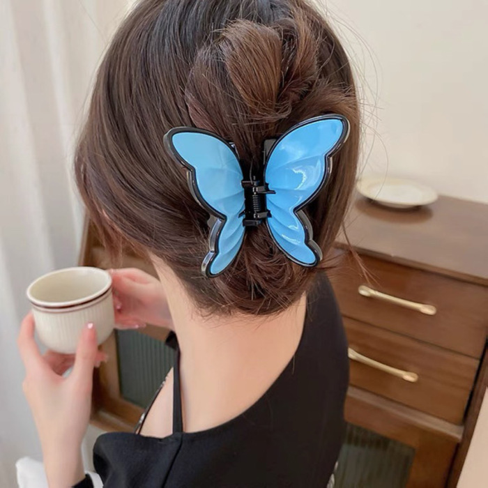 Blue Butterfly Hair Clipper