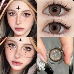 Tinacon 6 Months Contact Lens Degree 0.00 14.5mm (Milk Chesnut Brown)