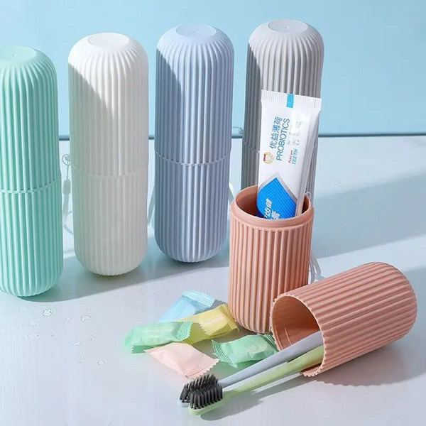 2PCS Toothpaste Toothbrush Protect Holder Case