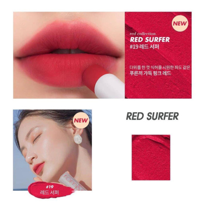 Rom&nd Zero Matte Lipstick #19 RED SURFER 