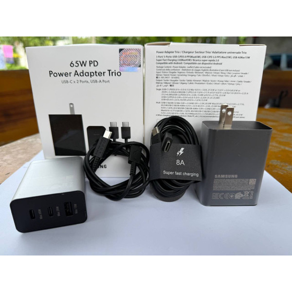 ឈុត Samsung 65W 2PD+1USB Super Fast Charging