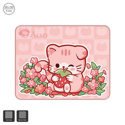 Akko Akko Cat Theme - Pink ANGIE Mousepad