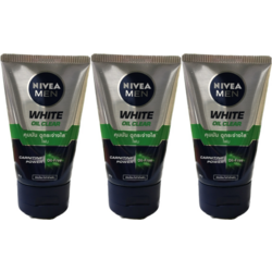 Nivea Men White Oil Clear Foam 100g - 3 Bottles 