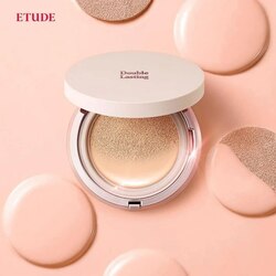 ETUDE - Double Lasting Cushion Glow 15g (ម្សៅទឹកមុខស្ងួត&ធម្មតា) 21W1
