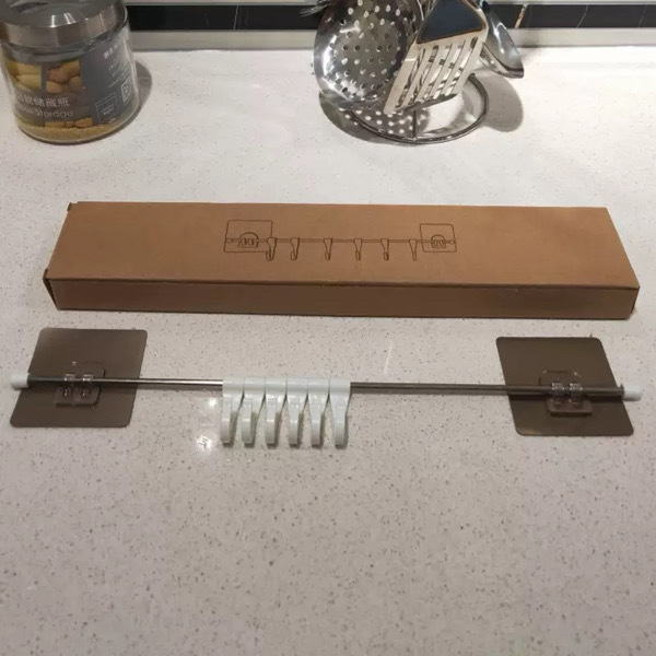 Kitchen Organizer Track Wall Hooks
