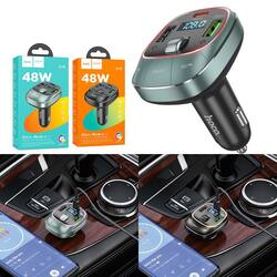 Car Bluetooth FM transmitter hoco E76 Pole PD45W+QC3.0