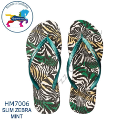 Hotmarzz Slim Zebra Mint Flip Flop
