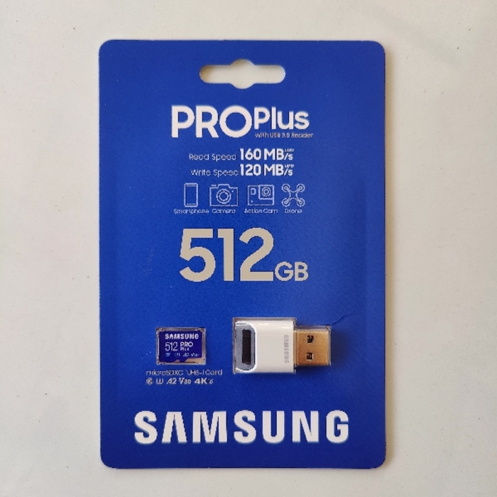 SAMSUNG PRO Plus + Reader 512GB microSDXC 