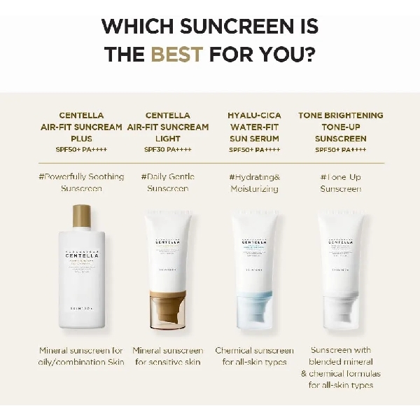 SKIN1004 Madagascar Centella Air-Fit Suncream Light SPF30