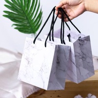 #0205029 Marble Paper Bag (White) 18x10x18cm - 20PCS