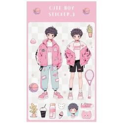 Y2K Sweet Cool Boys Cartoon Sticker/1pc