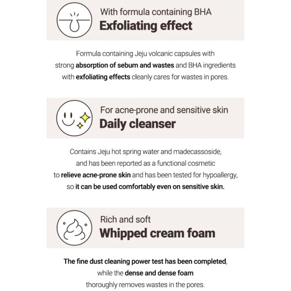 Innisfree volcano pore BHA foam 150ml