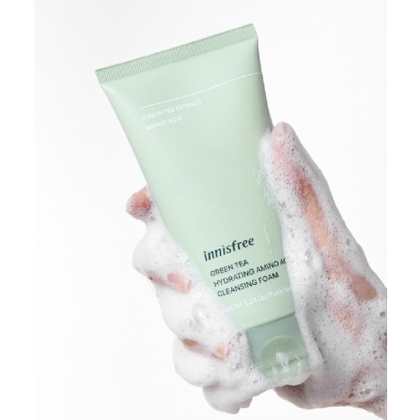 innisfree Green Tea Hydrating Amino Acid Cleansing Foam