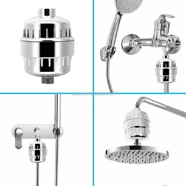 Shower Water Filter Silver