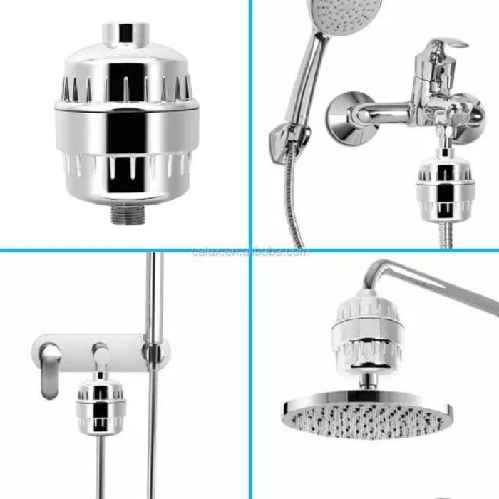 Shower Water Filter Silver