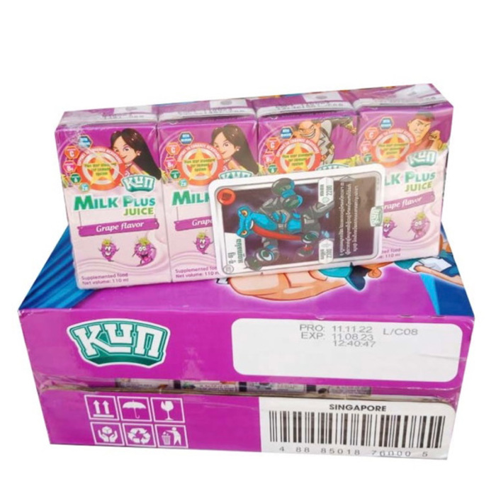 KUN Milk 4 FLAVORS 110ml - 1 Carton